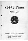 Copal Shutters manual. Camera Instructions.